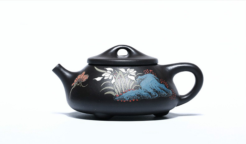 石瓢手工紫砂壺，精致典雅紫砂壺